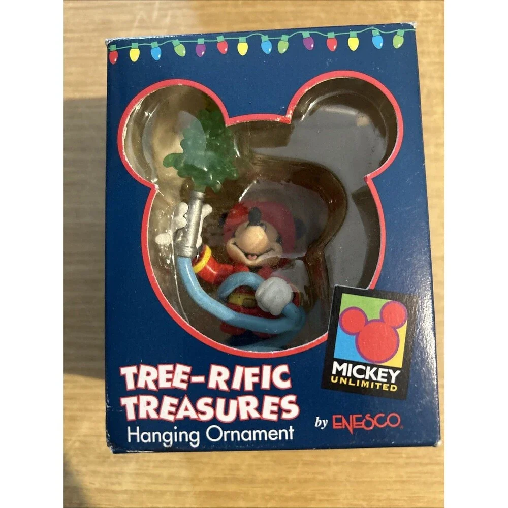 Mickey Unlimited Enesco Tree-Rific Treasures Ornaments (10) Must See!!!!